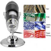 usb Kablolu el tipi dijital mikroskop 8 ledli endoskop kamera thumbnail 3