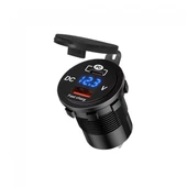 Araç tekne çakmaklık şarjı PD QC3 volt Ölçer ile Hızlı Şarj 12V/24V thumbnail 1