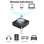 mikro hafıza kart girişli Bluetooth 5.1 kablosuz Ses Alıcısı - 3