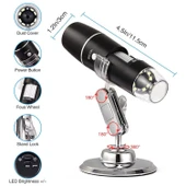 Kablosuz dijital el tipi 8 ledli mikroskop thumbnail 3