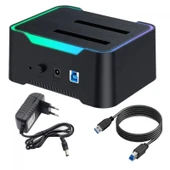 3.0 hdd klonlama istasyonu 2.5 inç 3.5 inç sata harddisk kopyalama docking kutusu thumbnail 5