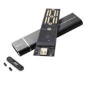 Usb 3.1 Type c  Nvme ssd taşınabilir harici harddisk kutusu thumbnail 3