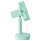 Everest EFN-510 Yeşil- Sarı 1200mAh 5 İnç 3 Hız Kademeli Dönebilen Masaüstü Usb Fan thumbnail 2