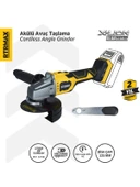 Rtrmax Şarjlı Avuç Taşlama Makinası 18V Kömürsüz 125 mm (Aküsüz) RTX3060B thumbnail 2