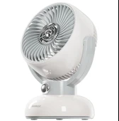 Everest EFN12 Krem 1200mAh 3 Hız Kademe Led Işıklı Retro Masaüstü Usb Fan thumbnail 2