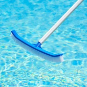 Water Fun Kıvrık Plastik Telli Havuz Fırçası 46 cm Curved Plastic Wire Bristle Head-ToptancıyızBiz thumbnail 2