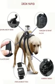 ULTRATEKNO GP197 Tüm Aksiyon Kameralara Uyumlu Köpek Montaj Kemeri Aksiyon Kamera Sabitleyici thumbnail 8
