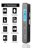 ULTRATEKNO KB60 Dijital Mini Ekranlı 32GB Ses Kayıt Cihazı MP3 Çalar Ders Kaydı Röportaj Kaydı - 5