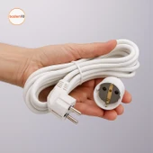 Seyyar Uzatma Kablosu 3 Metre Dişi-Erkek Fişli F19C Kalın Priz Prizli Sanayi Bahçe Elektrik Kablosu thumbnail 2