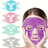 Terapi Jel Yüz Maskesi Soğuk Ve Sıcak Boncuklu Ayarlanabilir Maske (mor) - 1