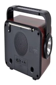 ULTRATEKNO Solar Panelli Şömine Nostaljik Görünümlü Bluetoothlu Ve Fenerli Mp3 Çalar Radyo Müzik Kutusu - 8