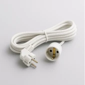 Seyyar Uzatma Kablosu 3 Metre Dişi-Erkek Fişli F19C Kalın Priz Prizli Sanayi Bahçe Elektrik Kablosu thumbnail 3