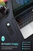 ULTRATEKNO KB80 64 GB Dijital Ekranlı Ses Kaydedici Kulaklık + Çift Mikrofonlu Profesyonel Ses Kayıt Cihazı - 5