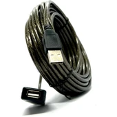 Class 10 Metre USB Uzatma Kablosu 10M Extension Cable Güçlendirilmiş USB Uzatma Dişi Erkek USB Kablo thumbnail 5