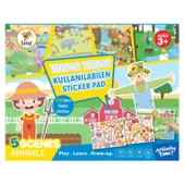 Lino Tekrar Kullanılabilen Sticker Pad Hayvanlar (LS-600) thumbnail 1
