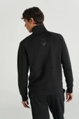 Hummel Evon Zip 921678-2001 Siyah Erkek Eşofman Üstü - 4