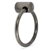 Cordia Sarkaç Eskitme Antik Gümüş Metal Halka (4 ADET) Mobilya Mutfak Dolap Kulpu Kulbu Kulpları - 5