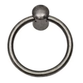 Cordia Sarkaç Eskitme Antik Gümüş Metal Halka (4 ADET) Mobilya Mutfak Dolap Kulpu Kulbu Kulpları - 4