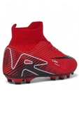 Celira Lio Kırmızı Çoraplı Erkek Futbol Krampon Ayakkabı thumbnail 4