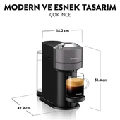 Nespresso Vertuo Next C Matt Black Kapsül Kahve Makinesi - 4