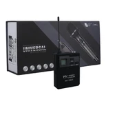 MagicVoice MV-1303Y UHF 1 Yaka + 1 Headset Kablosuz Profesyonel Telsiz Mikrofon thumbnail 2