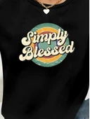 Kadın Uzun Kollu Bisiklet Yaka Viskon Iki Iplik Bluz thumbnail 2