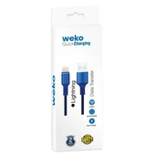 Weko WK-22025 USB To Lightning Örgülü Siyah Telefon Şarj Kablosu - 3