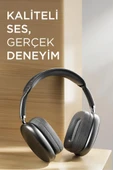 Torima P9 Pro Max Siyah Kablosuz 5.0 Mikrofonlu Sd Kart Girişli Aux Kablolu Bluetooth Kulaklık thumbnail 2