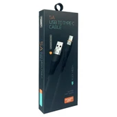 Powerway HC05 Örgülü 5 Amper USB TO Type- C 1 Metre Şarj Data Kablosu - 2