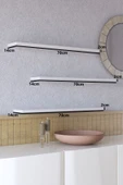 yankı-byeg 70 Cm 3lü Mat Beyaz Mdf Uçan Duvar Rafı Gizli Bağlantı Kitaplık Dekoratif Raf thumbnail 2
