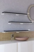 yankı-byeg 70 Cm 3lü Mat Siyah Mdf Uçan Duvar Rafı Gizli Bağlantı Kitaplık thumbnail 1