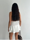 Ayrobin Şortlu Etek - Beyaz thumbnail 2