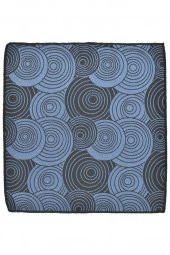 Brianze Geometrik Desen Açık Mavi Mendilli Kravat thumbnail 4