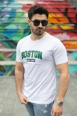 Erkek Boston Baskılı Süprem T-shirt thumbnail 4