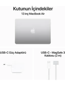 Apple MacBook Air M3 24GB 512GB SSD macOS 13" Taşınabilir Bilgisayar Gümüş MC8N4TU/A - 5