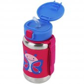 Skip Hop Pipetli Paslanmaz Çelik Suluk 350 ml Kelebek - 1