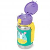 Skip Hop Pipetli Paslanmaz Çelik Suluk 350 ml Unicorn - 4