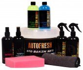 AutoFresh Seffaf Kovalı 9lu Efsane Araç Bakım Seti Fırsat Oto Bakım Temizlik Seti Bez Sünger Hediye thumbnail 1