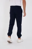 Unisex Kışlık Üç İplik Lastikli Eşofman Pantolon - Lacivert thumbnail 3