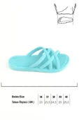 Gezer Yazlık Kaydırmaz Taban Kadın Terlik - Mavi thumbnail 2
