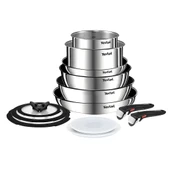 TEFAL Ingenio Emotion 2X Titanyum 13 Parça Tava Seti - Paslanmaz Çelik L897SD74 - 1
