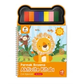 Lino Parmak Boyama Ve 7 Li Parmak Boya Paleti Aktivite Kitabı Hayvanlar (LP-600) thumbnail 1