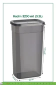 SAKLAMA KABI DİKDÖRTGEN 3200 ML - 1