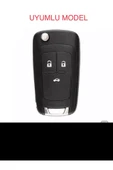 Chevrolet Cruze Ve Opel Astra Insignia Corsa 3 Tuşlu Karbon Anahtar Koruma Kılıf 2.resime Bakınız thumbnail 2