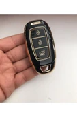 Hyundai I30 Ix25 Ix35 Kona Elantra Accent Santa Fe Anahtar Koruma Kılıfı 3 Tuşlu 2 Resime Bakınız thumbnail 1