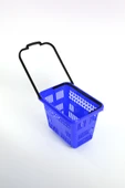 Tekerlekli Market Sepeti (Tekerlekli Alışveriş Sepeti) 54 L Mavi - 3