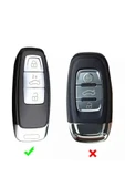 Audi A3 2021 A6l A7 A8 Q8 E Tron C8 D5 Anahtar Kılıfı Turuncu thumbnail 2