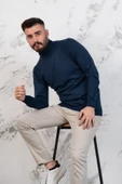 BOĞAZLI SLİMFİT ERKEK TRİKO KAZAK - 6