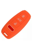 Audi A3 2021 A6l A7 A8 Q8 E Tron C8 D5 Anahtar Kılıfı Turuncu thumbnail 1