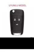 Astra Insignia Corsa 3 Tuş Silikon Anahtar Koruma Kılıfı Siyah Renk thumbnail 2